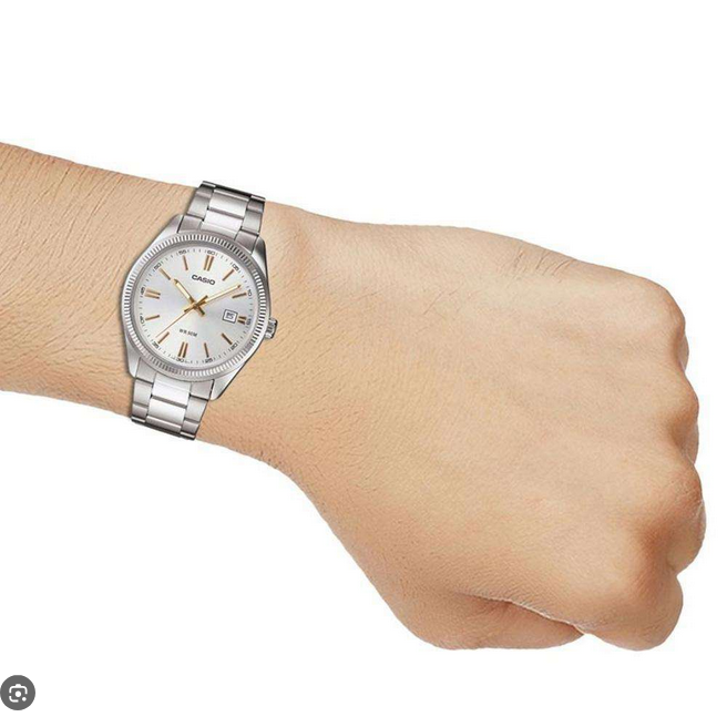 Orologio da uomo casio MTP-1302D-7A2V cinturino in acciaio inossidabile