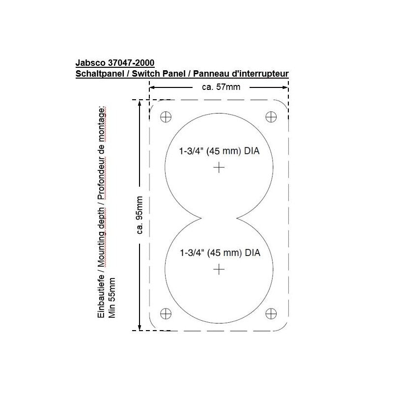 Jabsco Interruttore Quiet 37047-2000