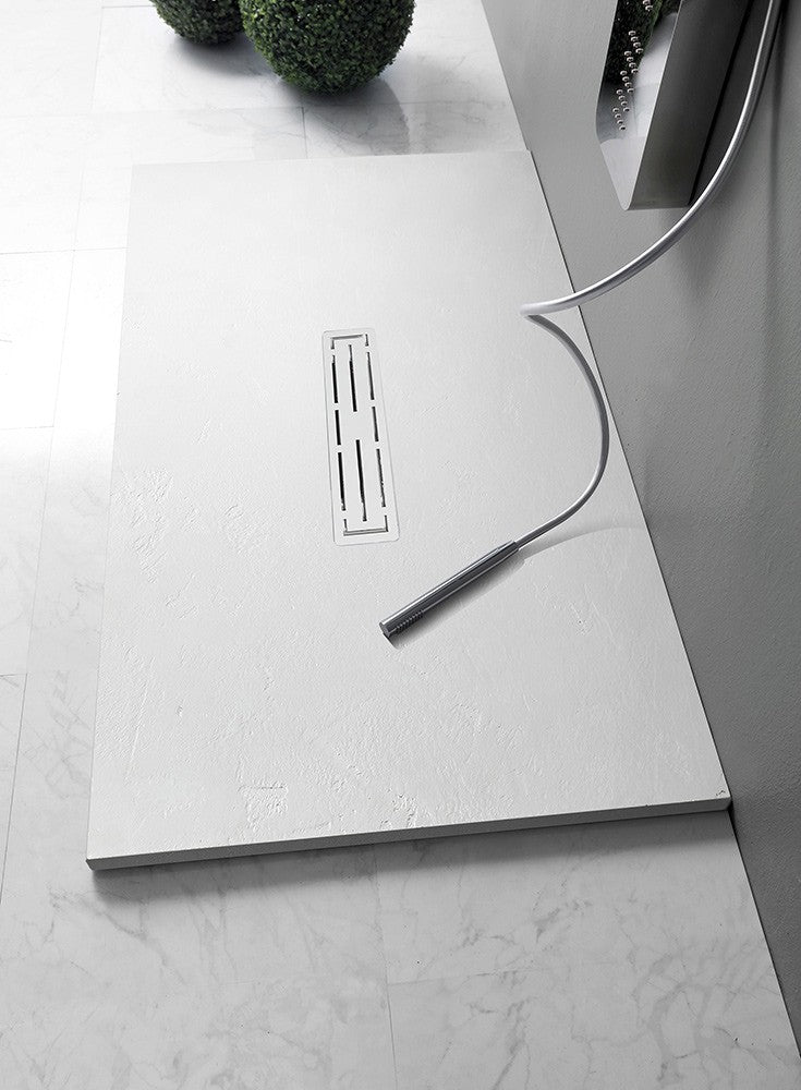 Piatto doccia Cemento Matt 3,0 80x140 Bianco matt