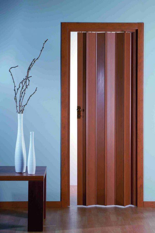 Porta soffietto da Interno 83x210cm in pvc color noce