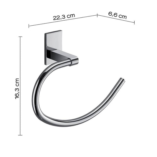 Portasalviette GEDY linea Maine ad anello Cromato