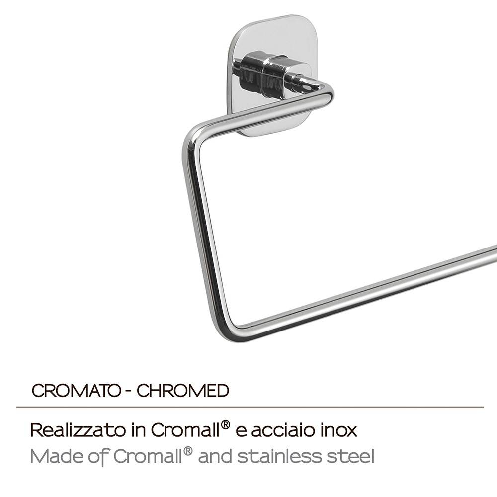 Portasalviette GEDY linea Teide ad anello Cromato