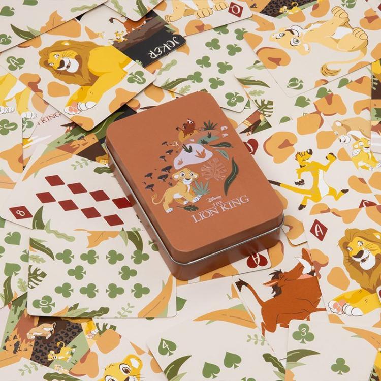Paladone Playing Cards: Disney Der König der Löwen Französisches Kartenspiel in Blechbox