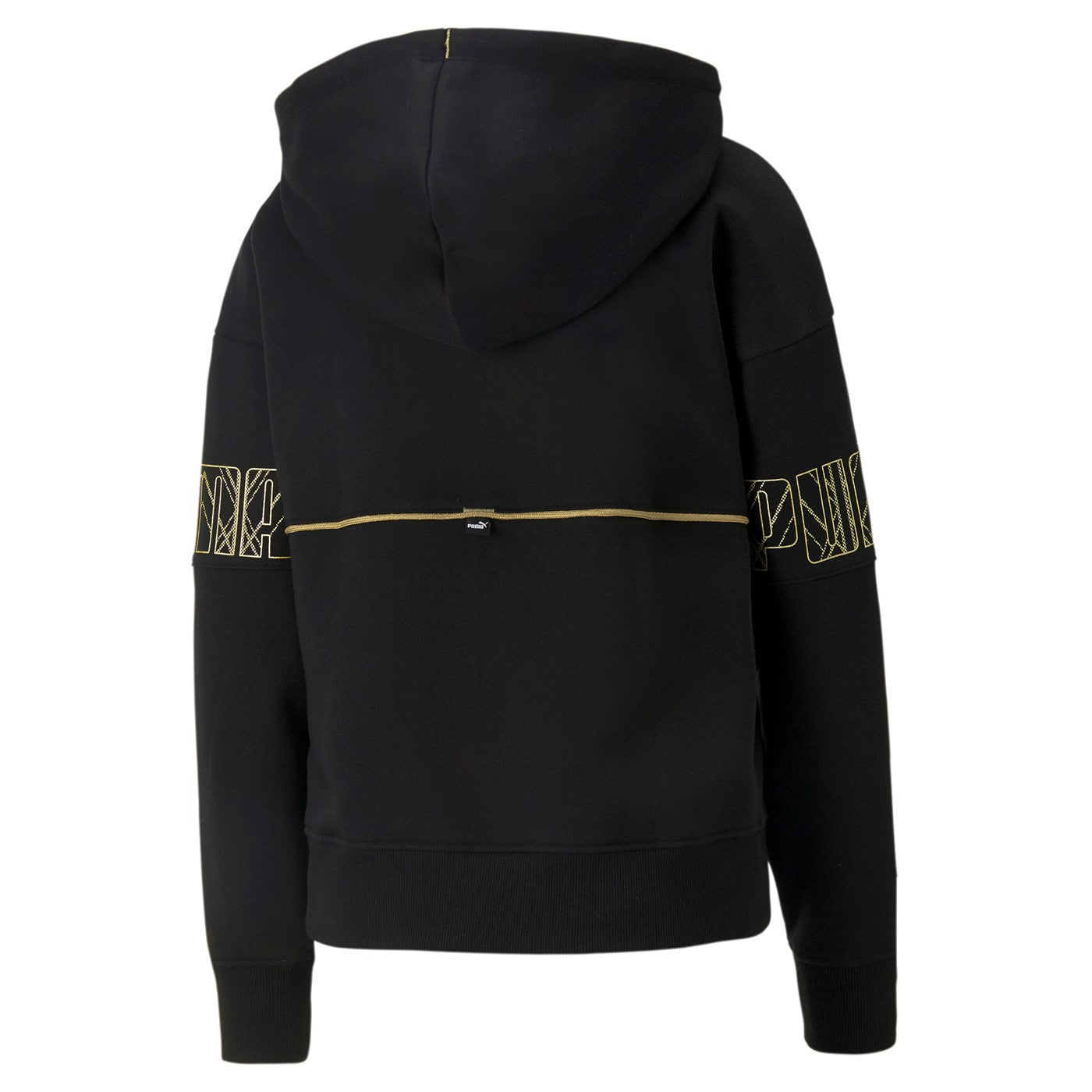Puma Felpa con cappuccio da donna in velluto Power Deco Glam 671756 01 black