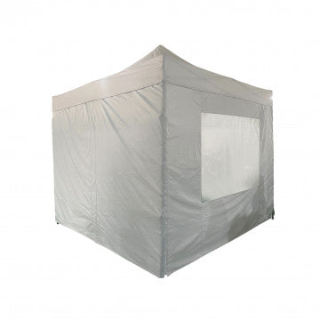 Pareti laterali gazebo poliestere 300D bianco 270 gr 3x4,5 m