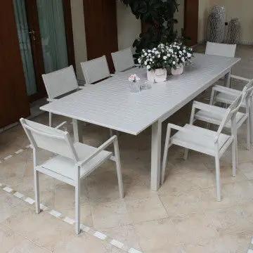 Tavolo Cuba allungabile 220/280 x 100 - Struttura in alluminio verniciato