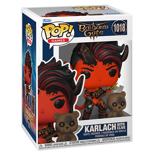 Funko Pop ! Games Baldur'S Gate 3 - (1018) Karlach W/Clive Vinyl Figure 9Cm