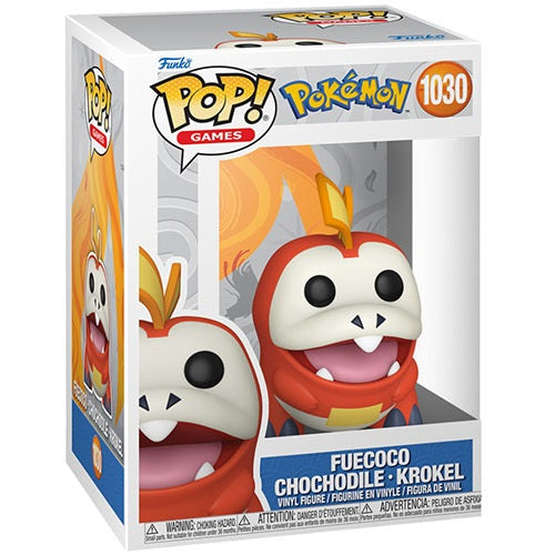 Funko Pop! Games Pokémon (1030) Fuecoco Chochodile – Krokel Vinyl Figur 9cm