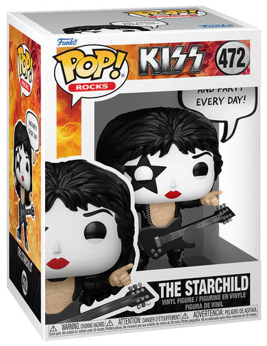Funko Pop! Rocks Kiss - (472) The Starchild Rock & Roll All Nite Figur 9cm