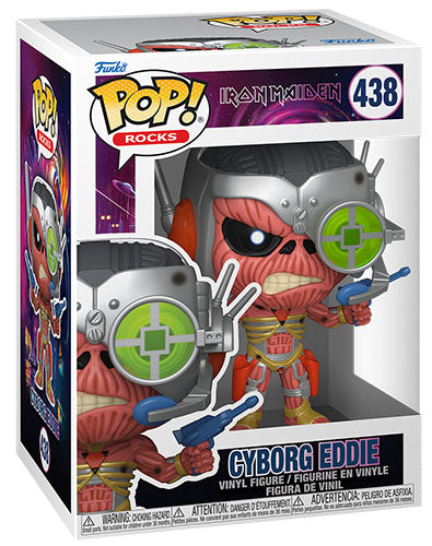 Funko Pop! Rocks – Iron Maiden (438) Cyborg Eddie Vinyl Figur 9cm Rock Cover