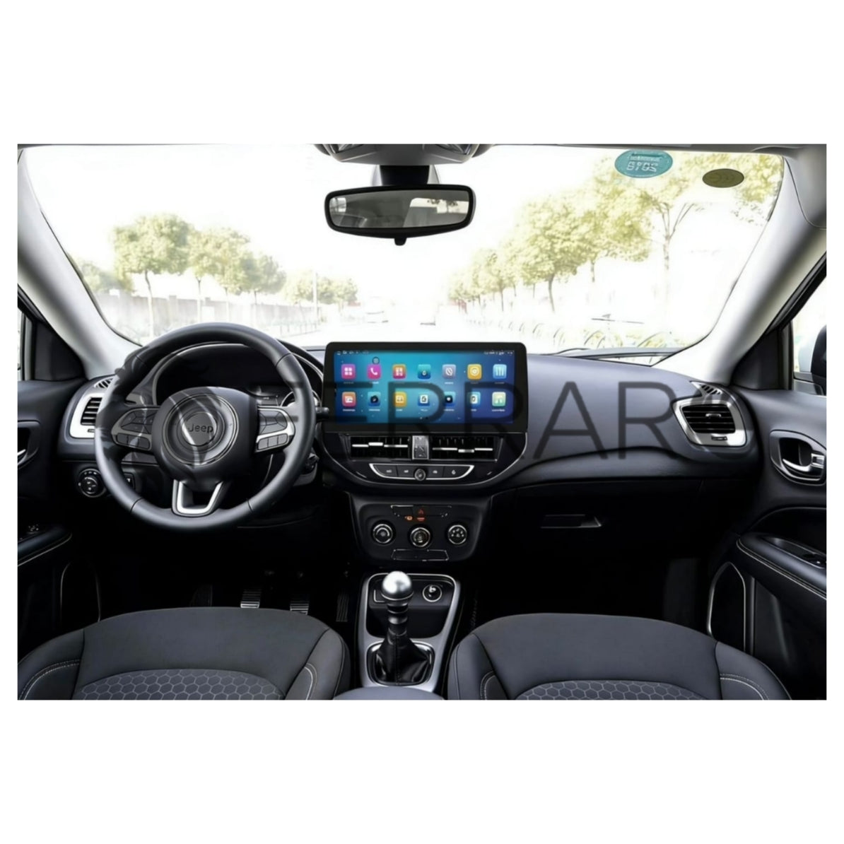 Car radio for Jeep Compass 12.3" (From 2021>) Android, Bluetooth, CarPlay, Android Auto, 4/64GB RAM