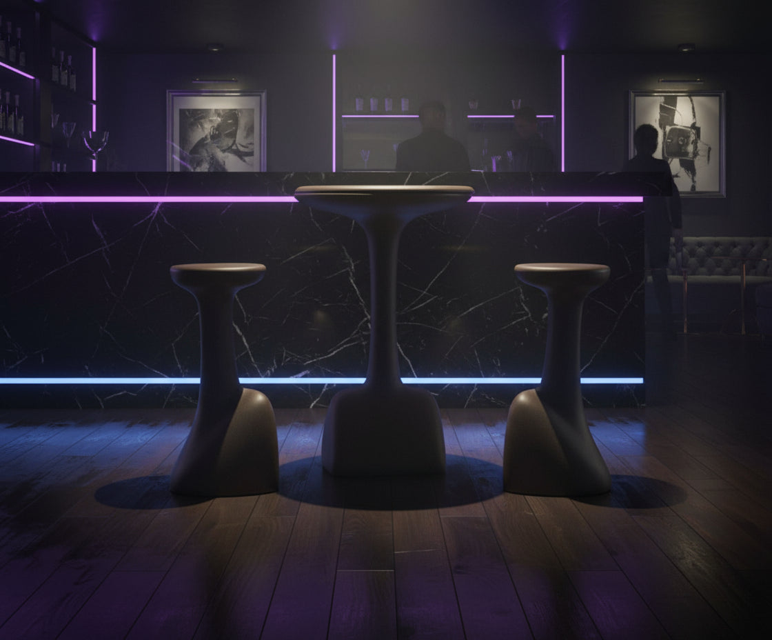 Design-Hocker Armillaria Stool aus Polyethylen – Modern für Nachtclubs und Bars