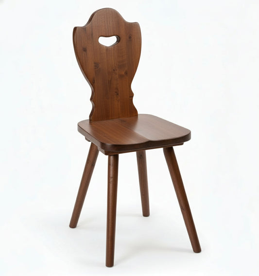 Sedia tirolese in legno di pino - finitura tinta miele