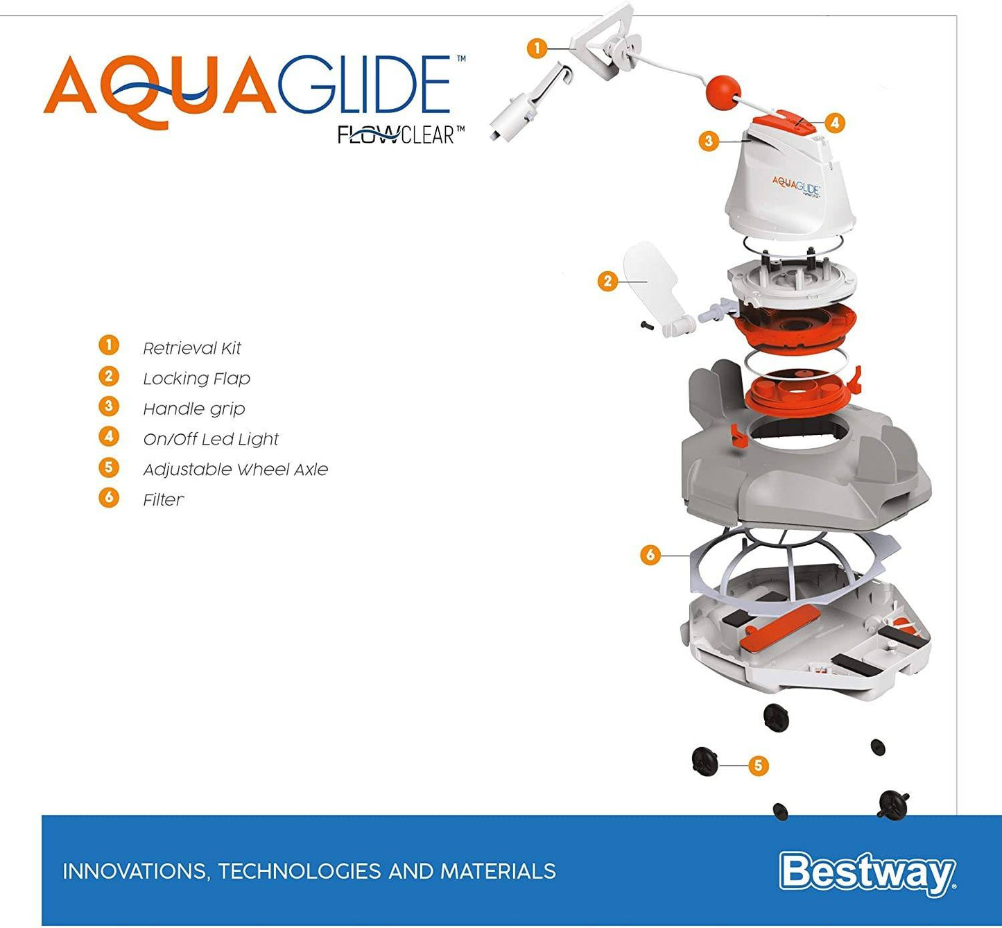 ROBOT 58620 automatico AquaGlide Bestway