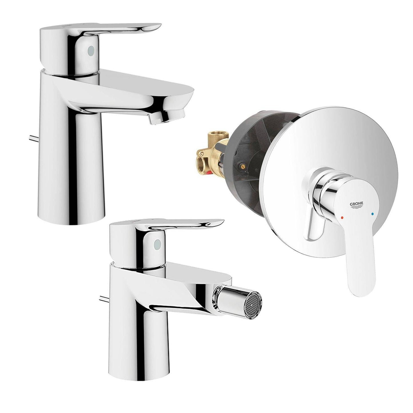 Rubinetteria completa bagno Grohe BAUEDGE risparmio energetico