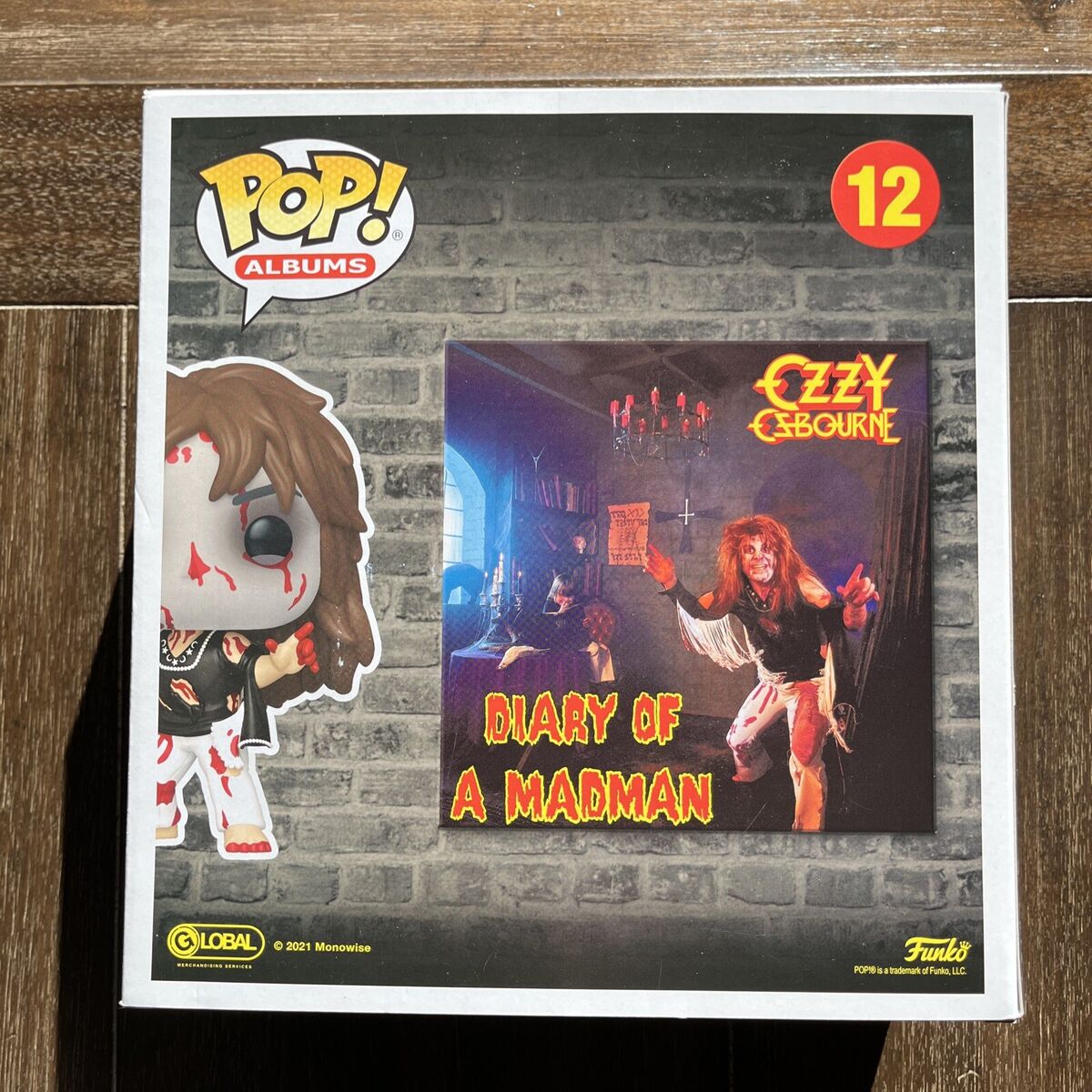 Funko Pop ! Albums Diary Of A Madman - Ozzy Osbourne (12) Vinyl Rocks Figure 9Cm