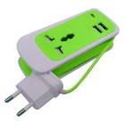 SPINA PROLUNGA ADATTATORE DUAL USB 3 IN 1 UNIVERSALE 1,5 METRI 2,1A FZ-015