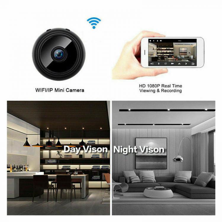 Mini Spy Camera Micro Camera IP Wifi Hidden Infrared Magnet Battery Powered