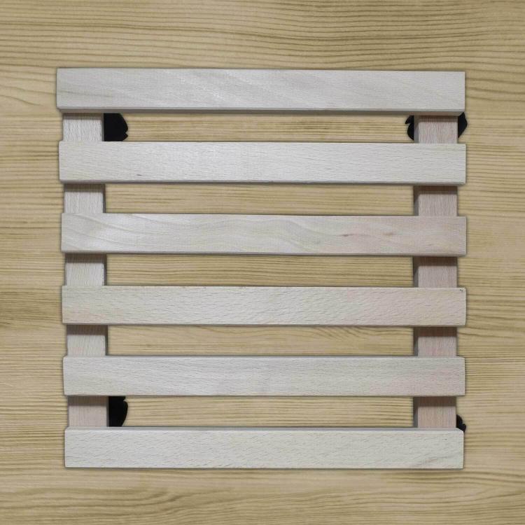 Untersetzer aus Naturholz mit Rollen, Untergestell, Palette, Rollwagen, quadratischer Pflanzkübel