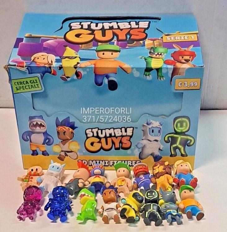 Stumble Guys Minifiguren 3D Serie Box 24 Beutel Box mit 24 Stück Figuren 6cm Neu