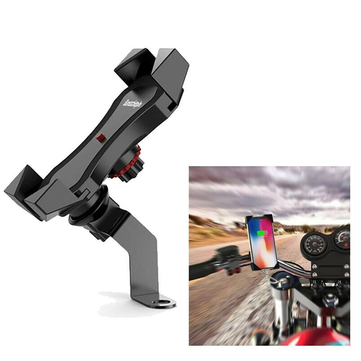 PORTA CELLULARE BICICLETTA MANUBRIO BICI SUPPORTO REGOLABILE smartphon GPS 3387