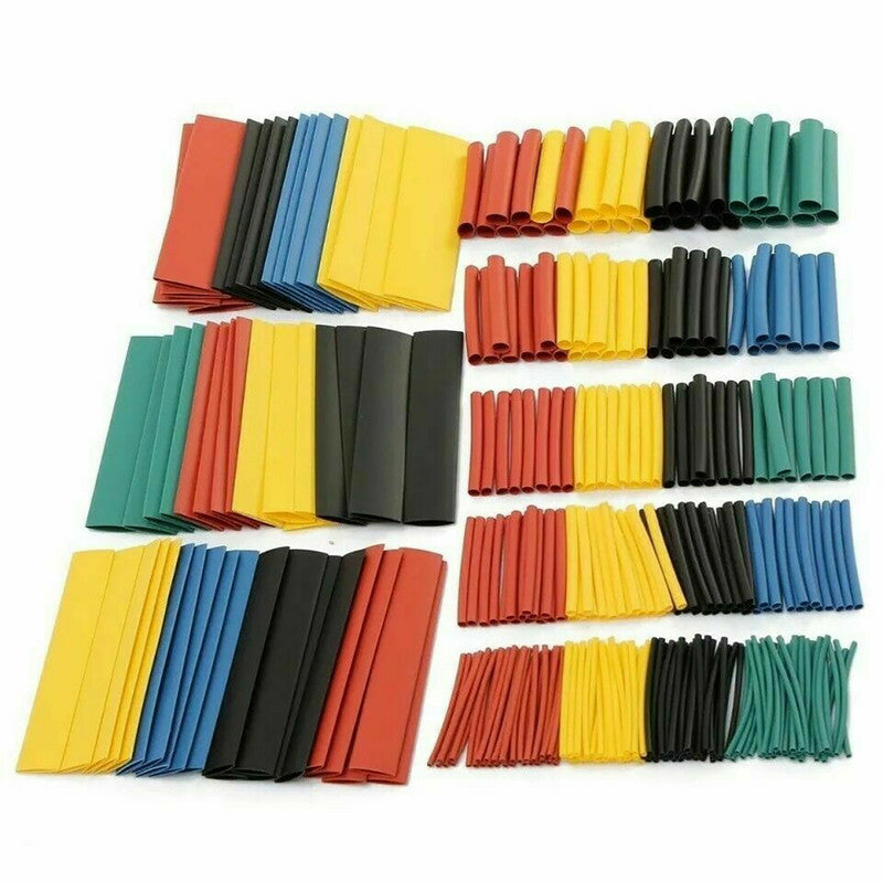 SET KIT 120 PZ GUAINE TERMORESTRINGENTI ASSORTIMENTO CAVI CAVO ELETTRICO TUBI