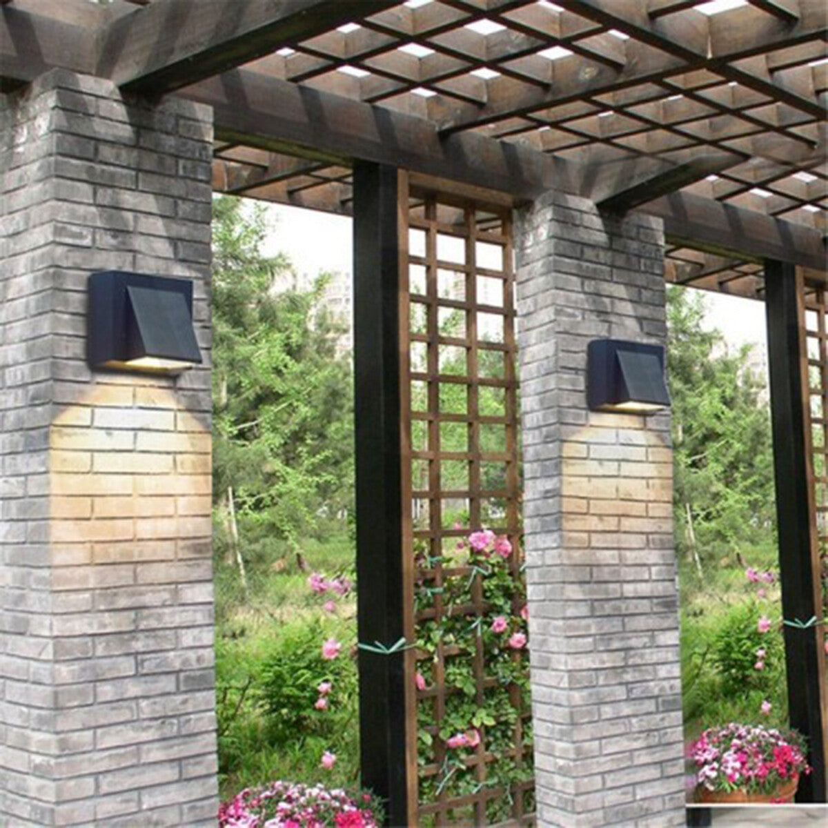 APPLIQUE LED COB IP65 FARETTO 5W LAMPADA MURO PARETE NERO LUCE NATURALE 4000K