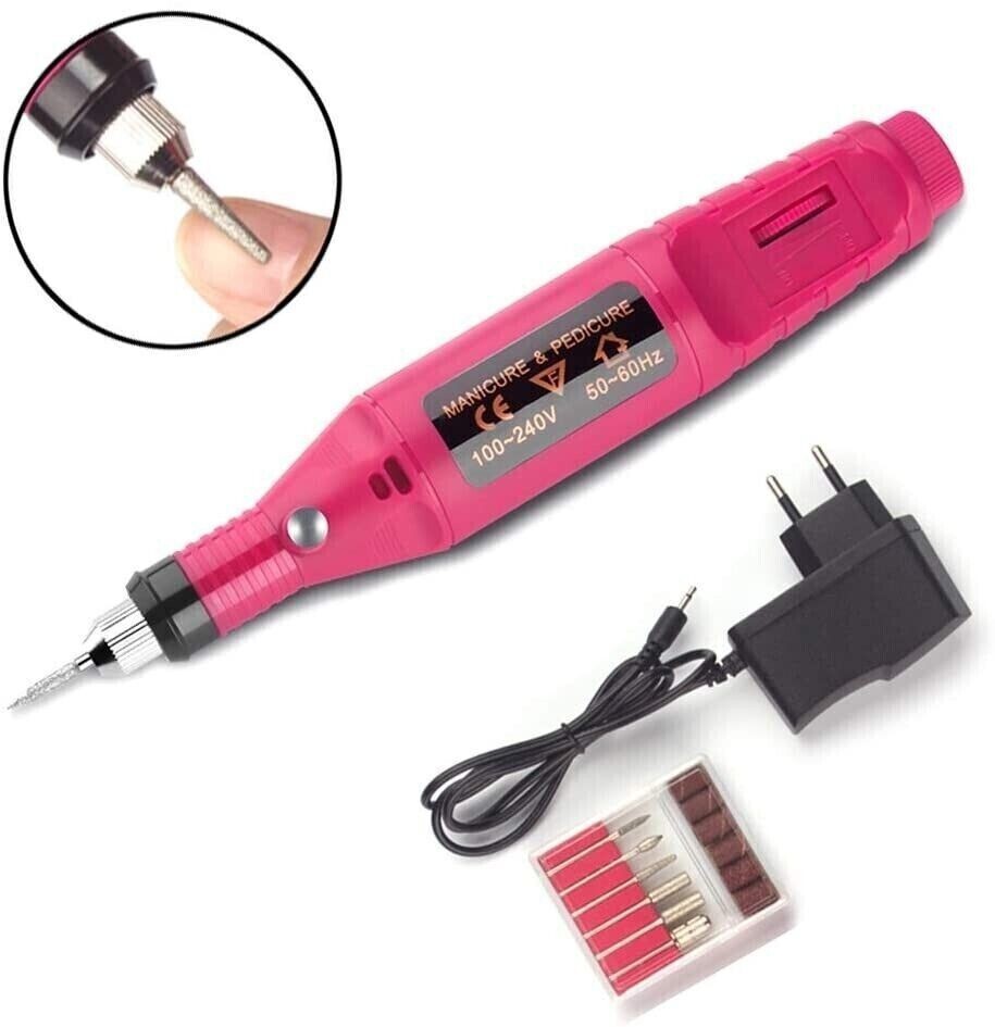 FRESA NAIL ART GEL RICOSTRUZIONE MANICURE MANI PIEDI VELOCITA REGOLABILE