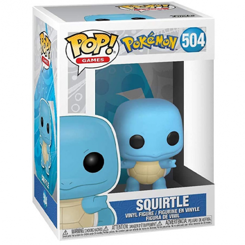 Funko Pop ! Games Pokemon - (504) Squirtle (Carapuce) Figure Vinyl 9cm