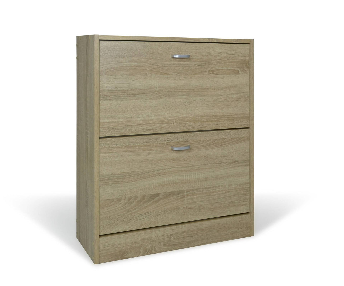 Scarpiera doppia profondità in legno 2 ante Rovere 63X24X80cm