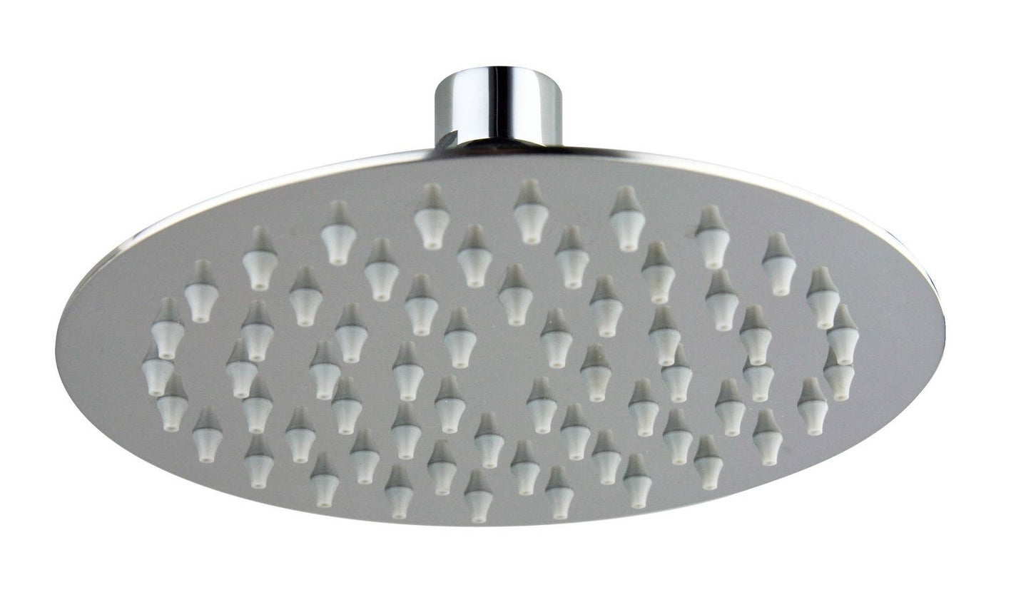 Soffione doccia tondo acciaio inox diametro 150 mm lucidato a specchio anticalcare