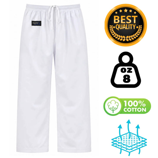 Pantaloni cotone Arti Marziali Karate KungFu Wushu JuJitsu Judo Tai Chi