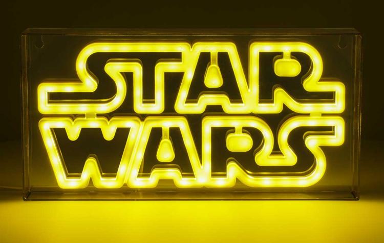 Paladone Tisch-/Wandlampe Star Wars Logo LED Neon Licht 30cm 3D Offiziell