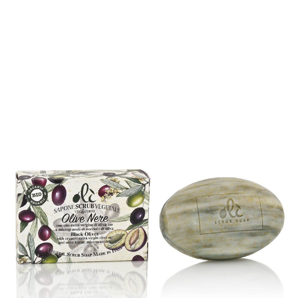 Florinda Sapone Scrub Vegetale Viso E Corpo Olive Nere 200 g