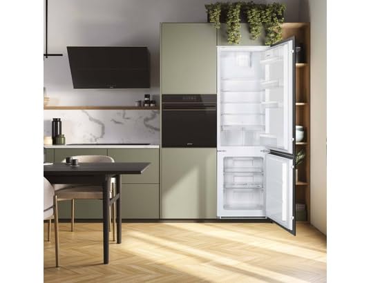 Einbau-Kühlschrank Gefrierkombination Umluft No Frost 269L Weiß