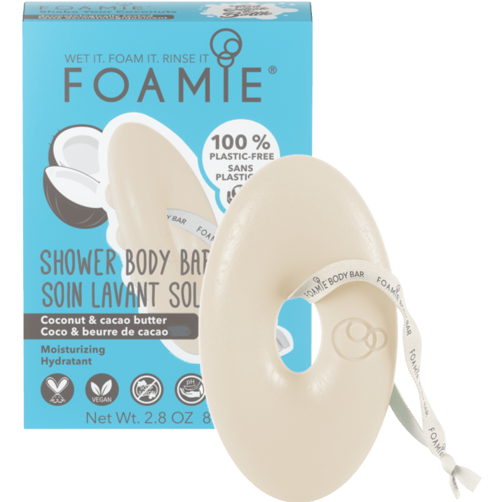 Foamie Sapone Solido Idratante Per Il Corpo Shake Your Coconuts Con Cocco E Burro Di Cacao 80 gr