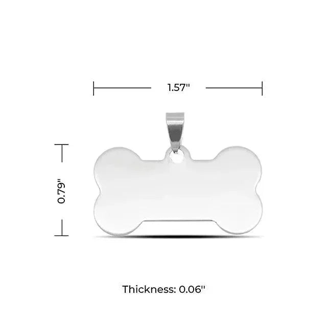 XTOOL BONE-SHAPED STAINLESS STEEL DOG TAG - 10 PCS