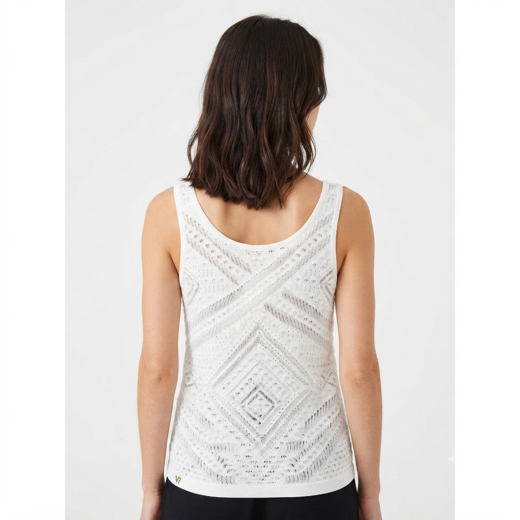 Yes Zee canotta maglia M238/BR00 0107 bianco