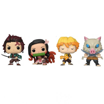 Funko Pop! Demon Slayer (4er-Pack) Tanjiro/Nezuko/Zenitsu/Inosuke Special Gitd