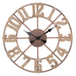 Elegant wall clock in MDF and metal ø 63.5 cm