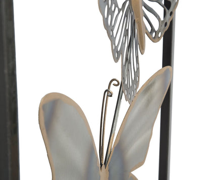 Dekoratives Metallpaneel mit Schmetterlingen - 31x2,5x90 cm