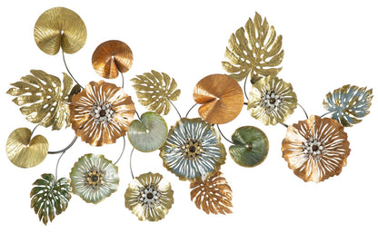 Dekoratives Eisenpaneel Leaf 117x7x74 cm