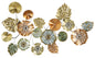 Decorative Iron Panel Leaf 117x7x74 cm