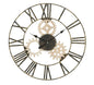 Wall clock with gears, modern design, ø 70 cm