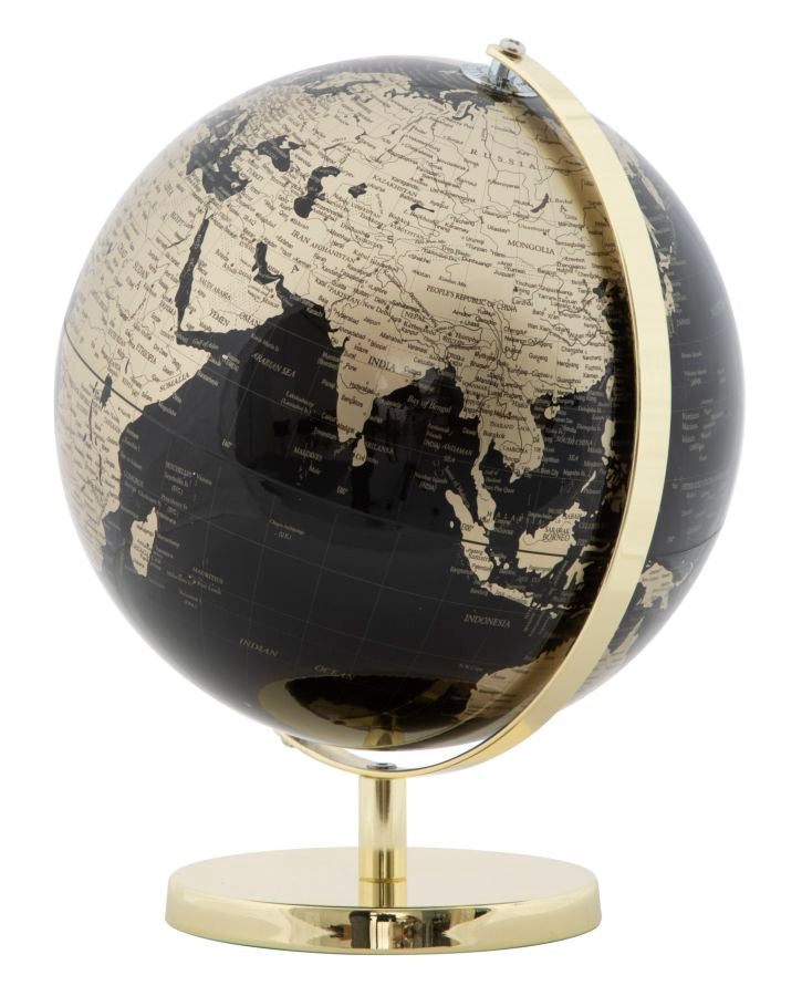 Eleganter Globus Gold Ø 25x34 cm