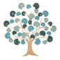 Decorative Iron Tree-Shaped Panel - Dimensions 89x2.5x90 cm