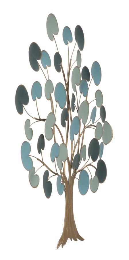 Pannello Decorativo in Ferro a Forma di Albero - Dimensioni 89x2,5x90 cm