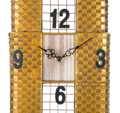 Wanduhr modern Empire Building 23,5x6,5x78 cm