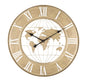 Metropolitan elegance gold wall clock ø 63x3 cm
