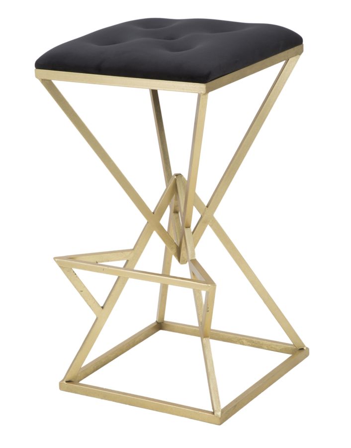 Sgabello da bar geometrico cm 40x40x75